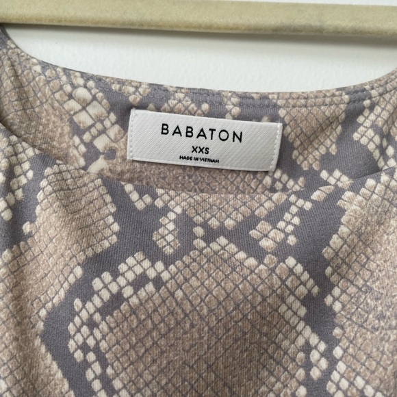 Babaton Contour Square-neck Snakeskin Bodysuit - XXS - Picture 3 of 6